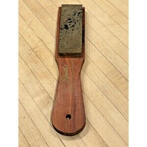Vintage Smith's Soft Arkansas Sharpening Stone- Cedar Handle